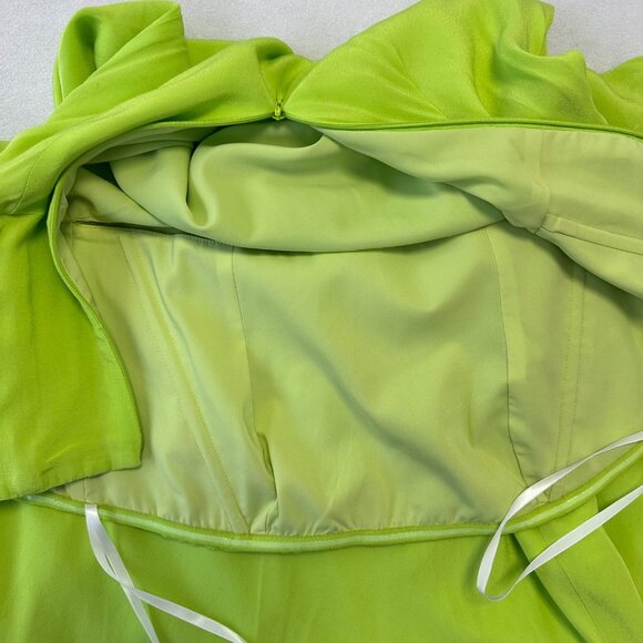 LOVERS + FRIENDS Pryce Sleeveless Maxi Dress Gown Size S Bright LIme Green - Picture 9 of 16